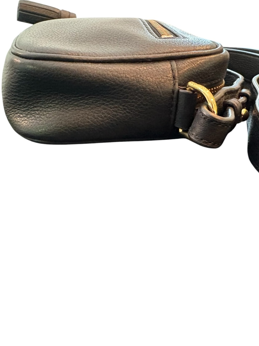 Marc Jacobs Black Leather Zoom Crossbody Bag Black - Picture 11 of 13